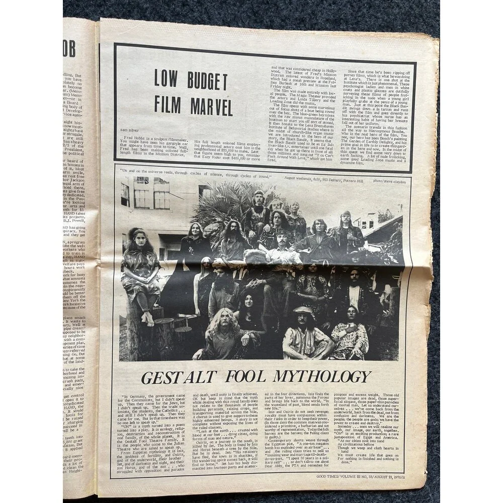 1970s Teacher of the Year, High Times Underground Newspaper, Black Panther Part